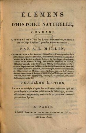 Élémens d'histoire naturelle