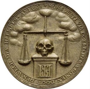 Niederlande: Begräbnismedaille einer Kaufmannsgilde