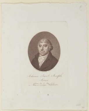 Bildnis des Johann Jacob Joseph Serre