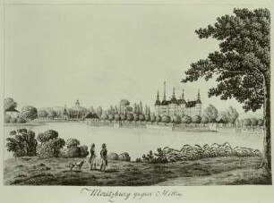 Moritzburg: Ansicht des Schlosses gegen Mittag