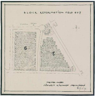 Belegungspläne Reformation (Originale) Südwestkirchhof Stahnsdorf - Feld 6,7