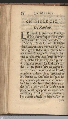 Chap. XIX. Du Rotisseur