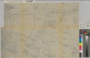 Münster (Münster) Staatliche Grundstücke an der Aegidiistraße (1949) 1 : 500 52 x 75 Pause mit Einzeichnung Städtisches Vermessungsamt Regierung Münster Nr. 33852