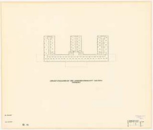 Verwaltungsgebäude der Sächsischen Bauernschaft, Dresden Entwurf II: Grundriss 2. Obergeschoss