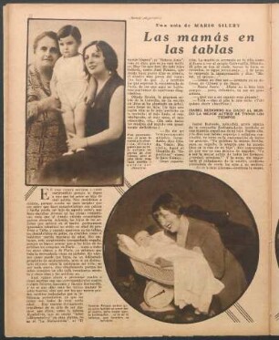 Las mamás en las tablas : Una nota de Mario Silery
