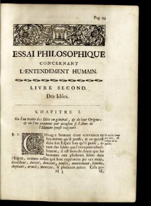 Livre Second. Des Idées
