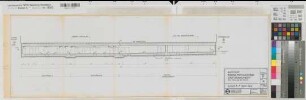 Gronau (Gronau) Entwurf einer Tiefgarage Schnitt Nord-Süd 1970 1 : 100 29 x 91 Pause Sudan und Hahm, Ingenieurbüro Regierung Münster Nr. 34071