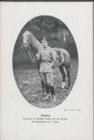 Wilhelm Kronprinz des Deutschen Reiches und von Preußen