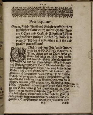 Præloquium; Exordium; Abhandlung; Nutz und Gebrauch.