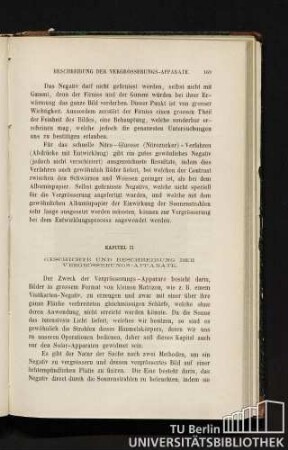 Kapitel II. Geschichte und Beschreibung der Vergrösserungs-Apparate.