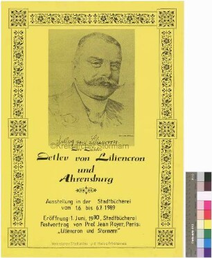 Der Dichter Detlev von Liliencron und Ahrensburg