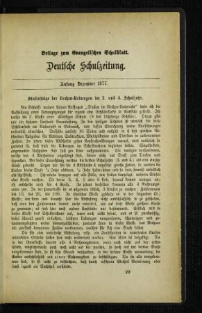 Stufenfolge der Rechen-Uebungen im 3. und 4. Schuljahr