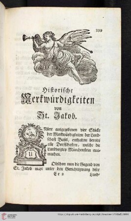 Historische Merkwürdigkeiten von St. Jakob.