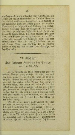 VI. Abschnitt. Das Zeitalter Friedrichs des Einzigen