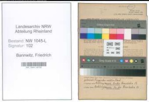Entnazifizierung Friedrich Bannwitz , geb. 06.05.1891 (Bergmann)