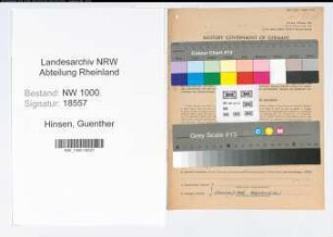 Entnazifizierung Guenther Hinsen, geb. 13.07.1911 (Gartenbautechniker)