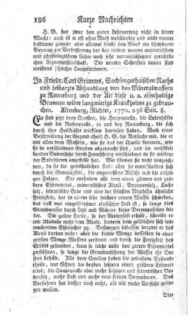 Abhandlung von den Mineralwassern zu Ronneburg.