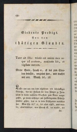 180-205, Siebente Predigt. Von dem thätigen Glauben.