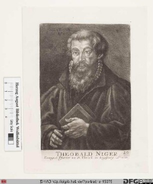 Bildnis Theobald Nigrinus (od. Niger, eig. Schwartz)