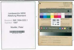 Entnazifizierung Peter Mueller , geb. 05.12.1882 (Lehrer)