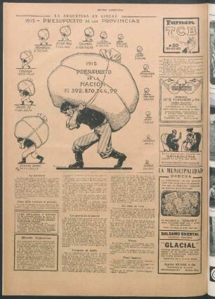 La Argentina en líneas [Estadística] : 1915 - Presupuesto de las provincias