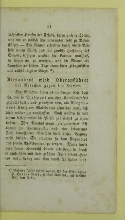 Alexandros wird Oberanfuehrer der Griechen gegen die Perser