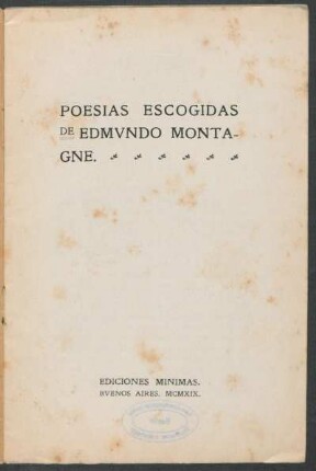 Poesias escogidas