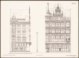 Neue Fassaden für Bremens Altstadt Ergebnis aus d. Wettbewerbe d. Vereins Lüder von Bentheim in Bremen, bearb. v. Richard Landé, Leipzig: Seitenansichten