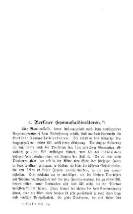 Berliner Gymnasialdirektoren : Sprechsaal