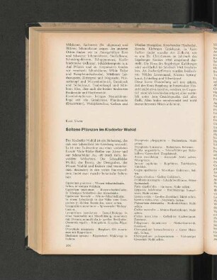 Seltene Pflanzen im Kisdorfer Wohld.