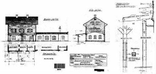 Ummendorf: Empfangsgebäude Verwaltungsgebäude Anbau Dach, Details