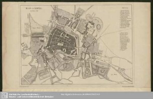 Plan von Leipzig im Jahre 1813