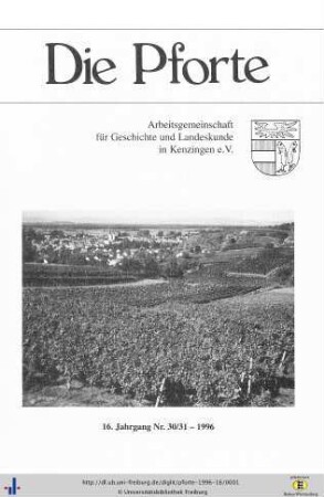 16. Jahrgang: Die Pforte