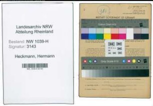 Entnazifizierung Hermann Heckmann , geb. 03.09.1915 (Landwirt)