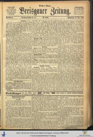 22.05.1898 (Erstes Blatt)