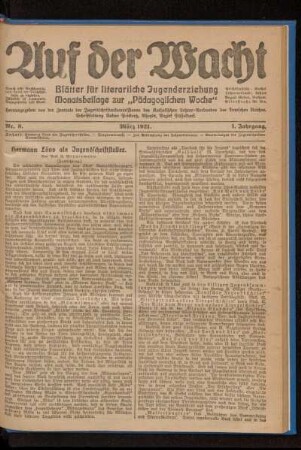 Hermann Löns als Jugendschriftsteller : (Fortsetzung)