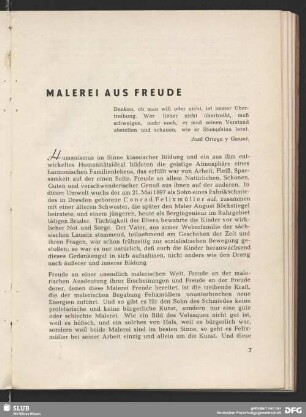 Malerei aus Freude