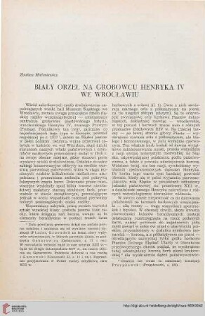 1: Biały orzeł na grobowcu Henryka IV we Wrocławiu