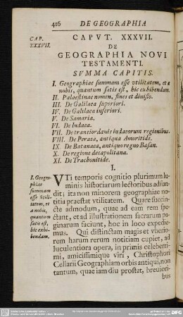 Caput XXXVII. De Geographia Novi Testamenti