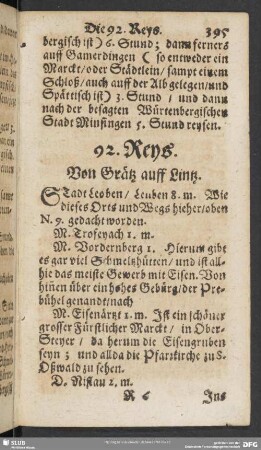 92. Reys. Von Grätz auff Litz