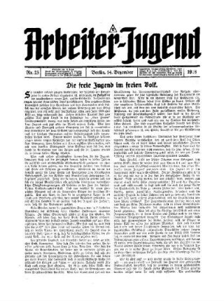 Die freie Jugend im freien Volk