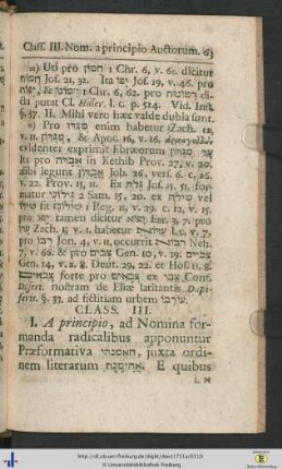 Ad §. 29. III. Class. III. Nom.