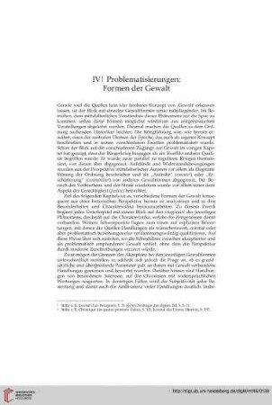 IVǀ Problematisierung: Formen der Gewalt