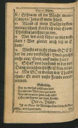 Der 61. Psalm. - Der 70. Psalm.
