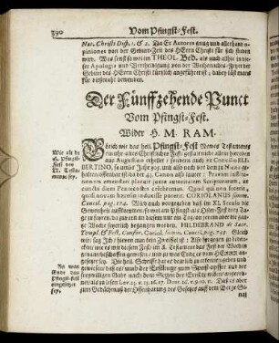 Der Fünffzehende Punct Vom Pfingst-Fest. Wider H. M. Ram.