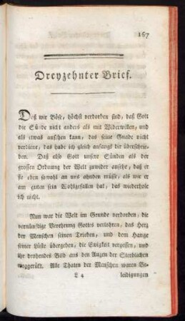 Dreyzehnter Brief