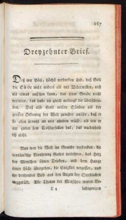 Dreyzehnter Brief