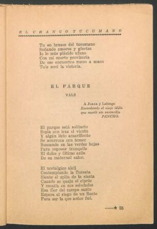El parque : Vals