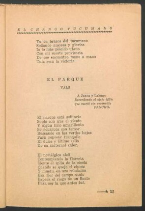 El parque : Vals