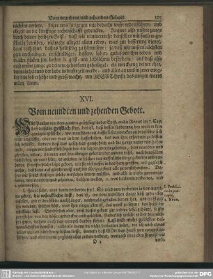 XVI. Vom neundten und zehenden Gebott